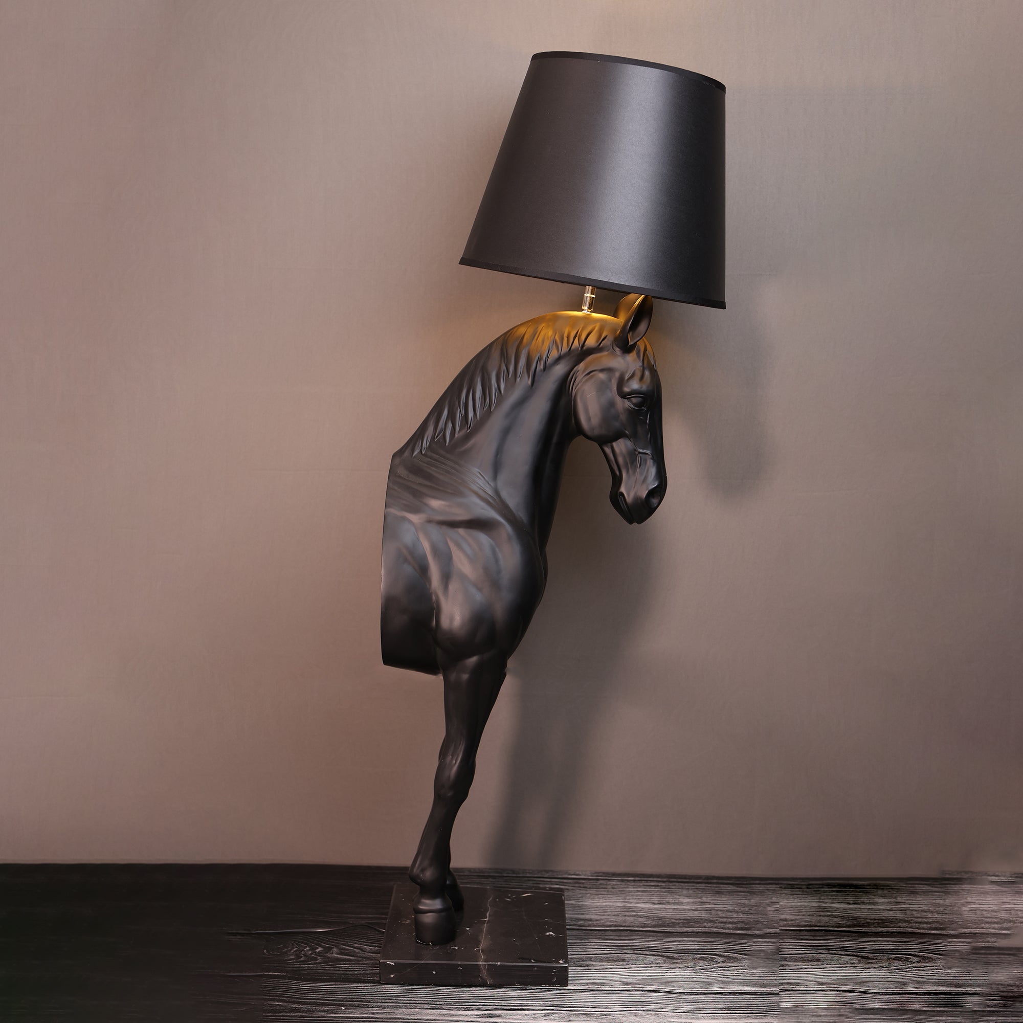 MajesticStride Horse Lamp Console