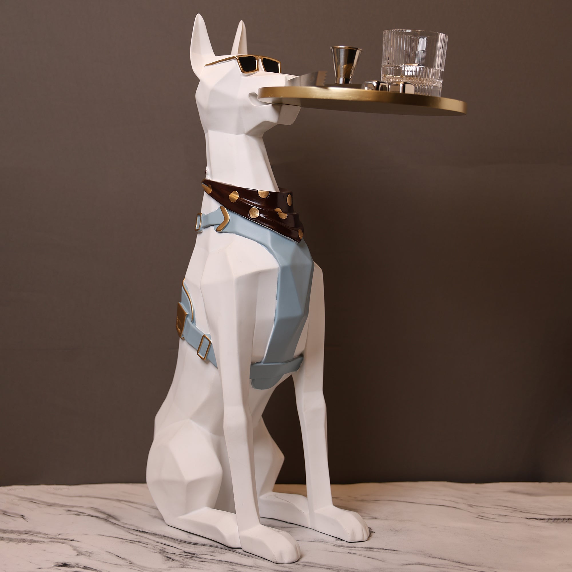 DOBERMAN BUTLER SCULPTURE