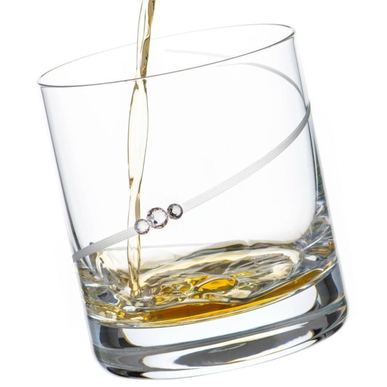 Diamante Whisky Tumblers Adorned with Swarovski® Crystals – Set of 6 - Made In United Kingdom