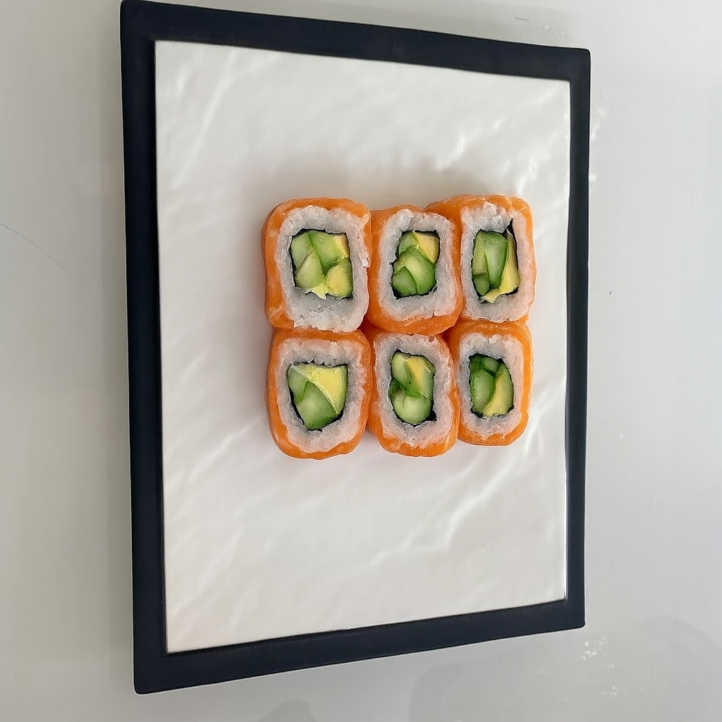 Black Border Square Ceramic Platter