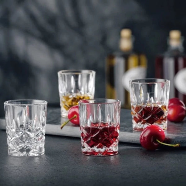 CRYSTAL SHOT GLASS - SET OF 4 - MADE IN GERMANY
