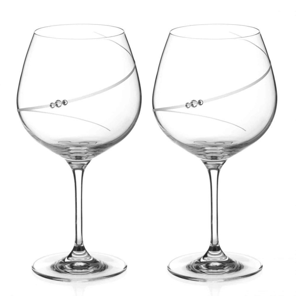 Silhouette Gin Glasses – Set of 2 in a Premium Gift Box - Made in United Kingdom - Smokey Cocktail