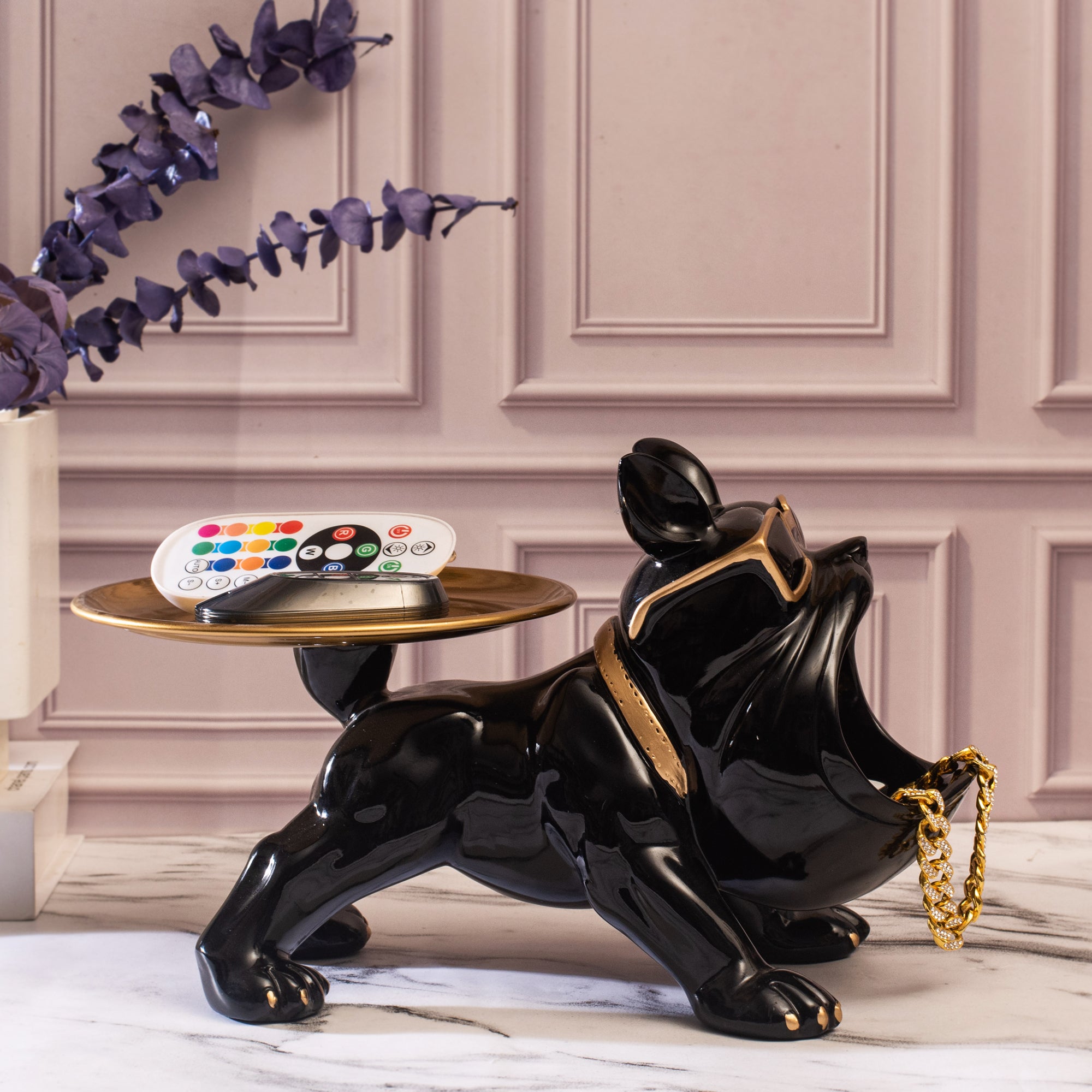 BULLDOG STORAGE BUTLER SCULPTURE