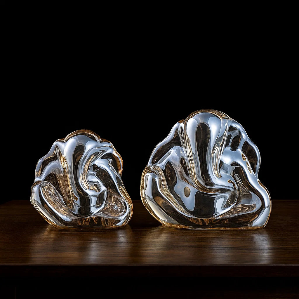 Divine Ganesha Glass Showpiece