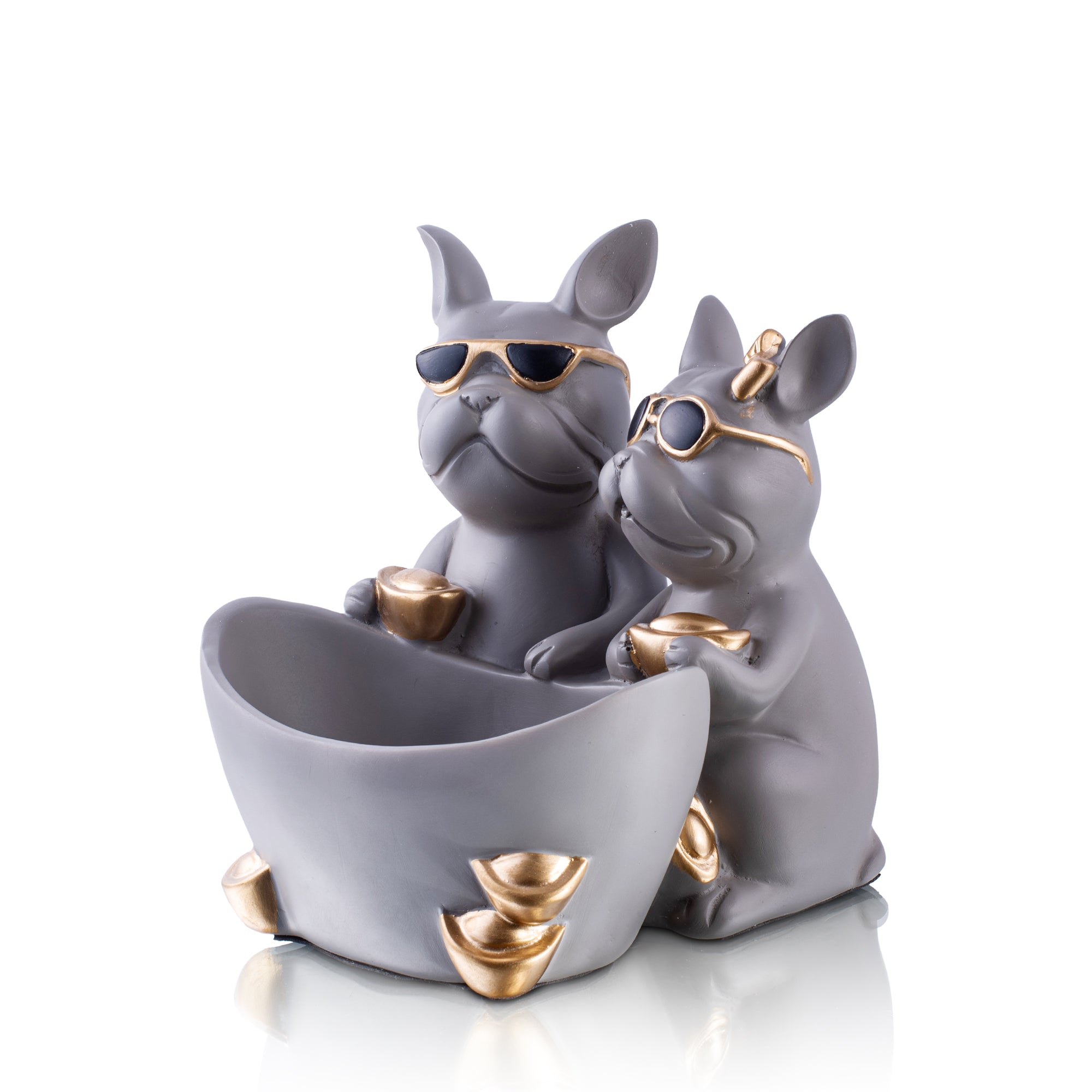 Duo Dog Figurine Holder
