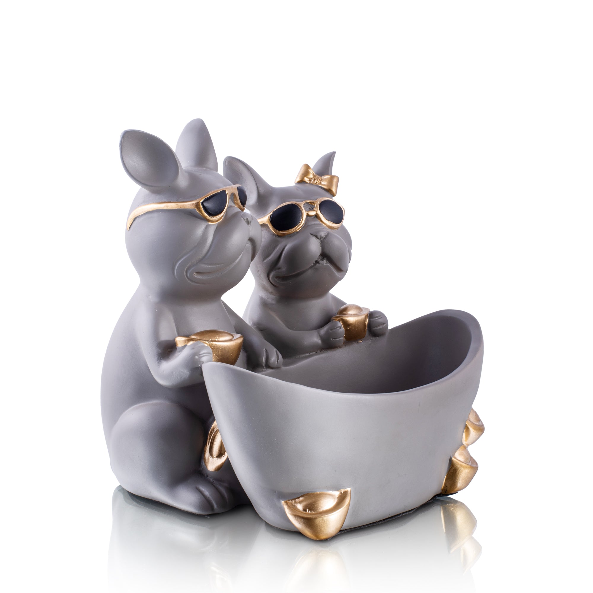 Duo Dog Figurine Holder