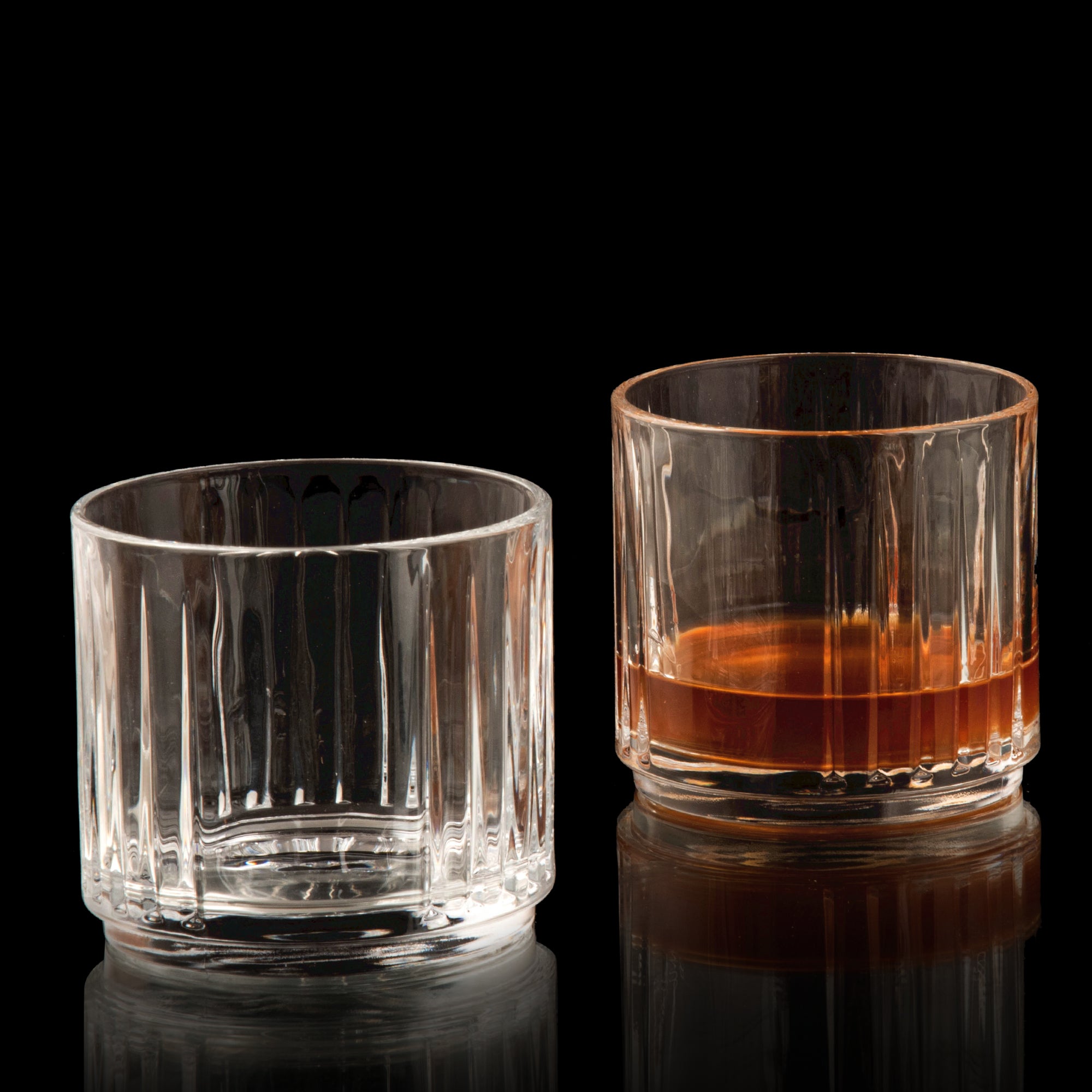 made inn italy - CRYSTAL WHISKEY GLASS - SET Of 2