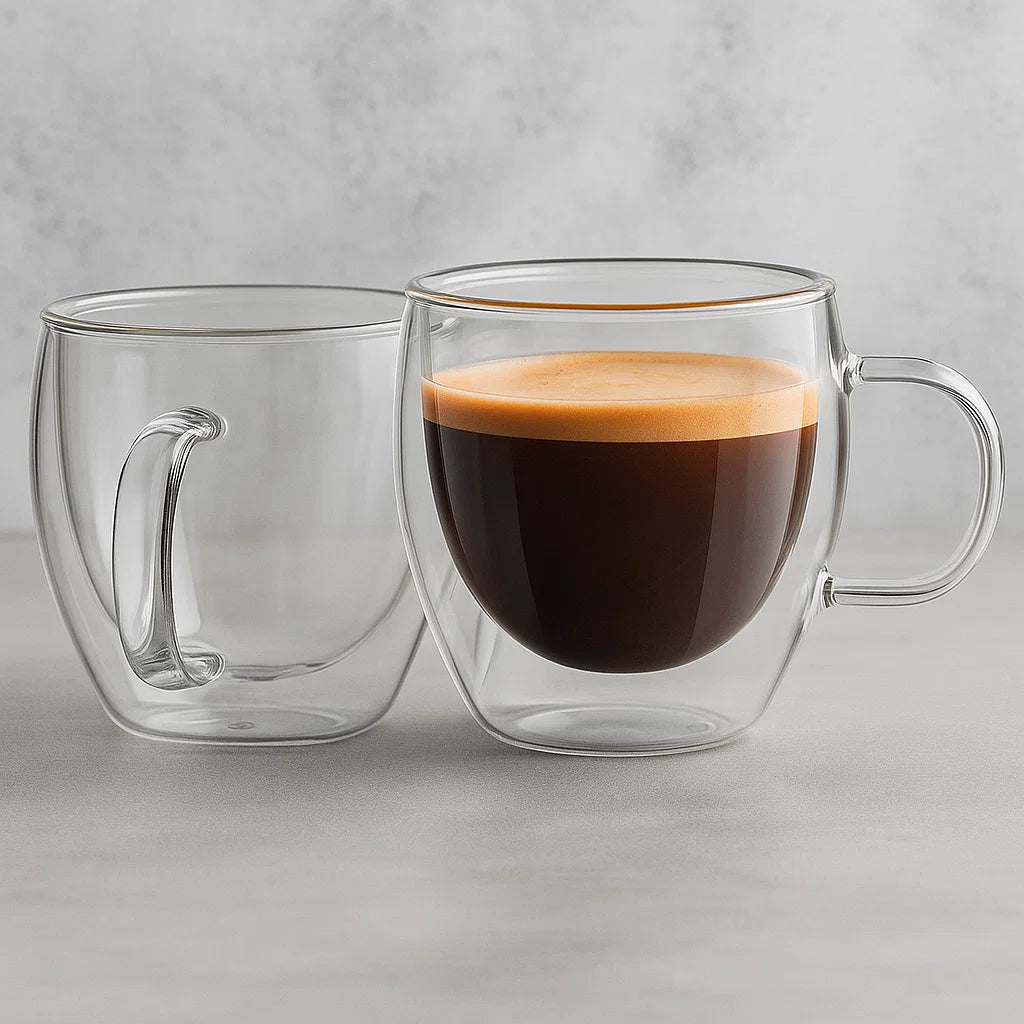 Double Layer Espresso Glass - Set Of 2