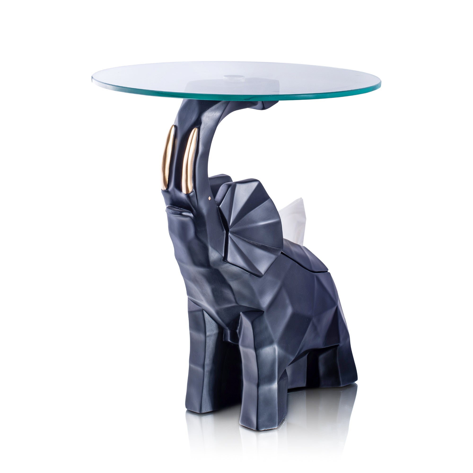 Majestic Elephant Side Table Decor