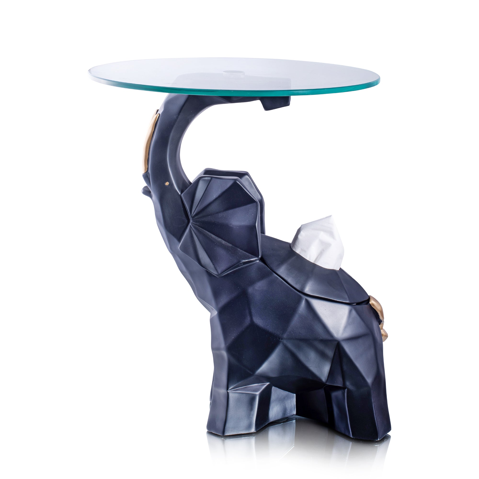 Majestic Elephant Side Table Decor