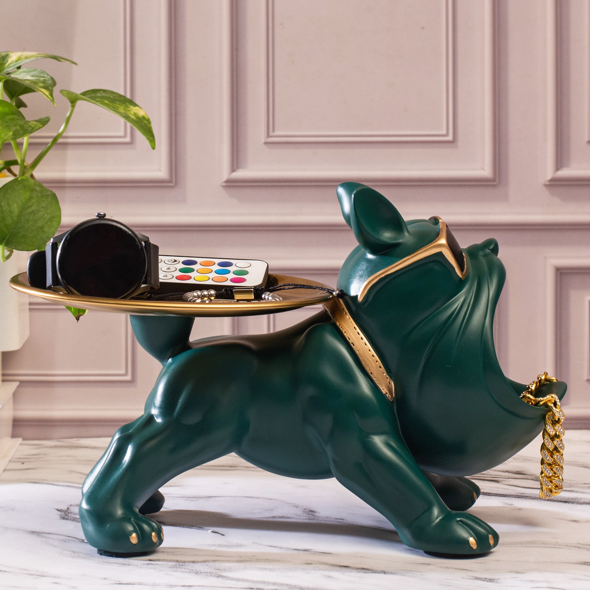 BULLDOG STORAGE BUTLER SCULPTURE