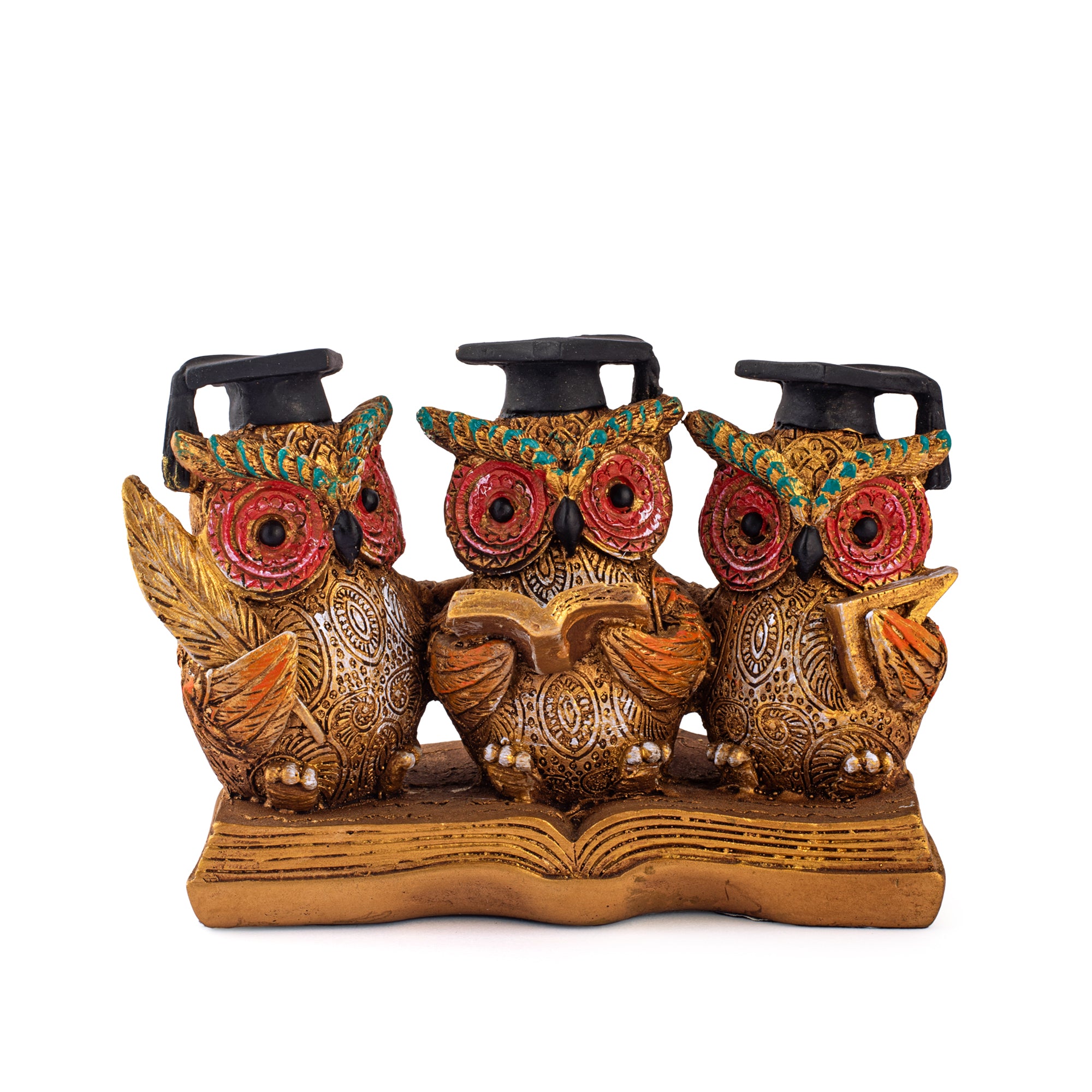 Scholar Owl with Knowledge Book