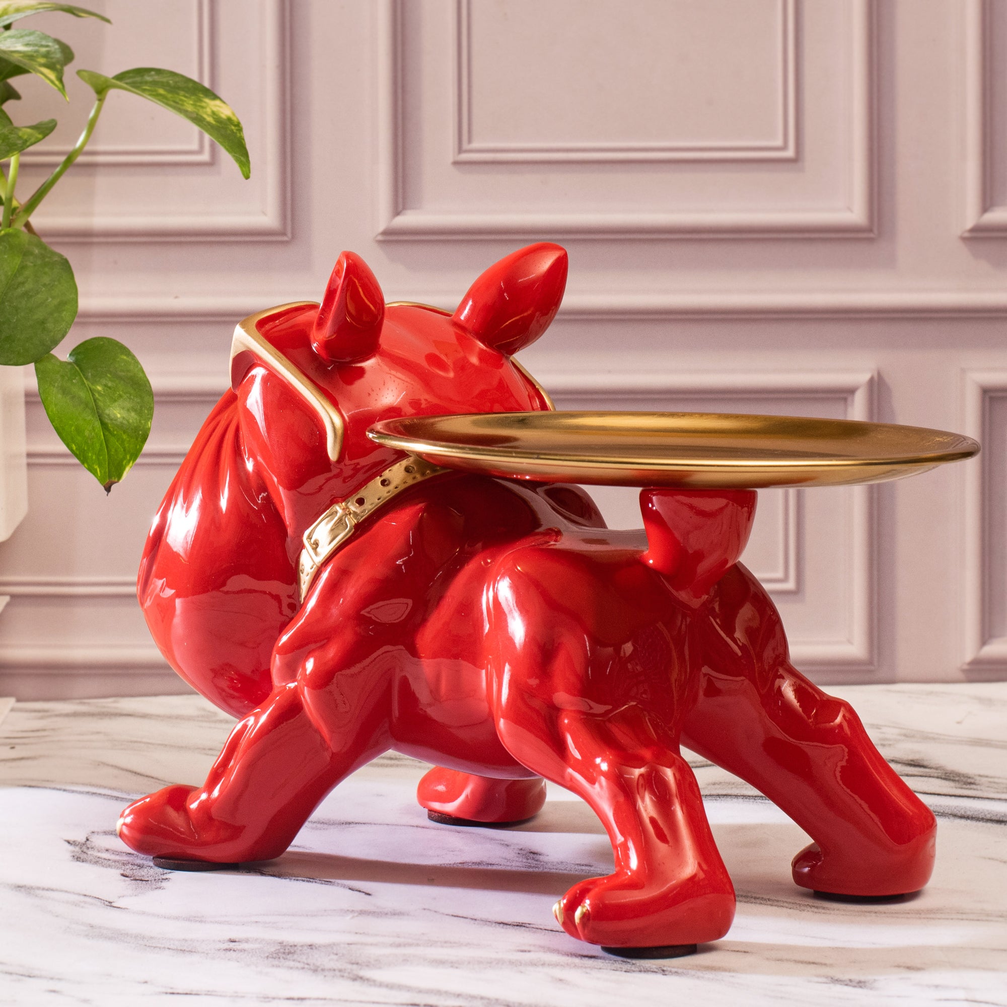 BULLDOG STORAGE BUTLER SCULPTURE