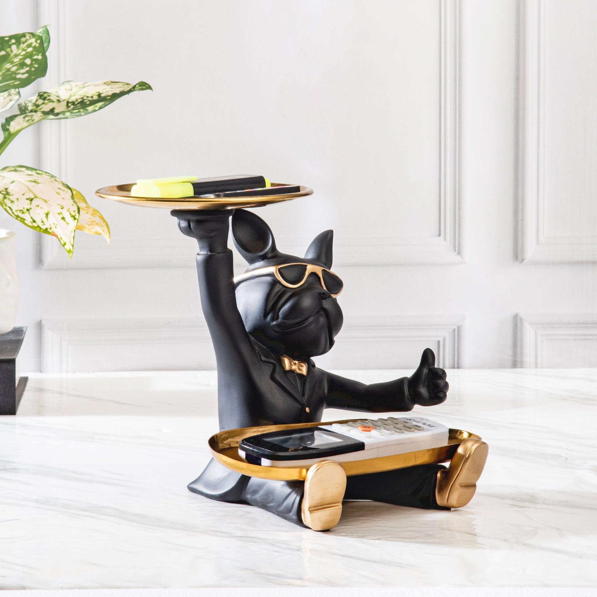 FRENCH BULL DOG DOUBLE TRAY DECOR