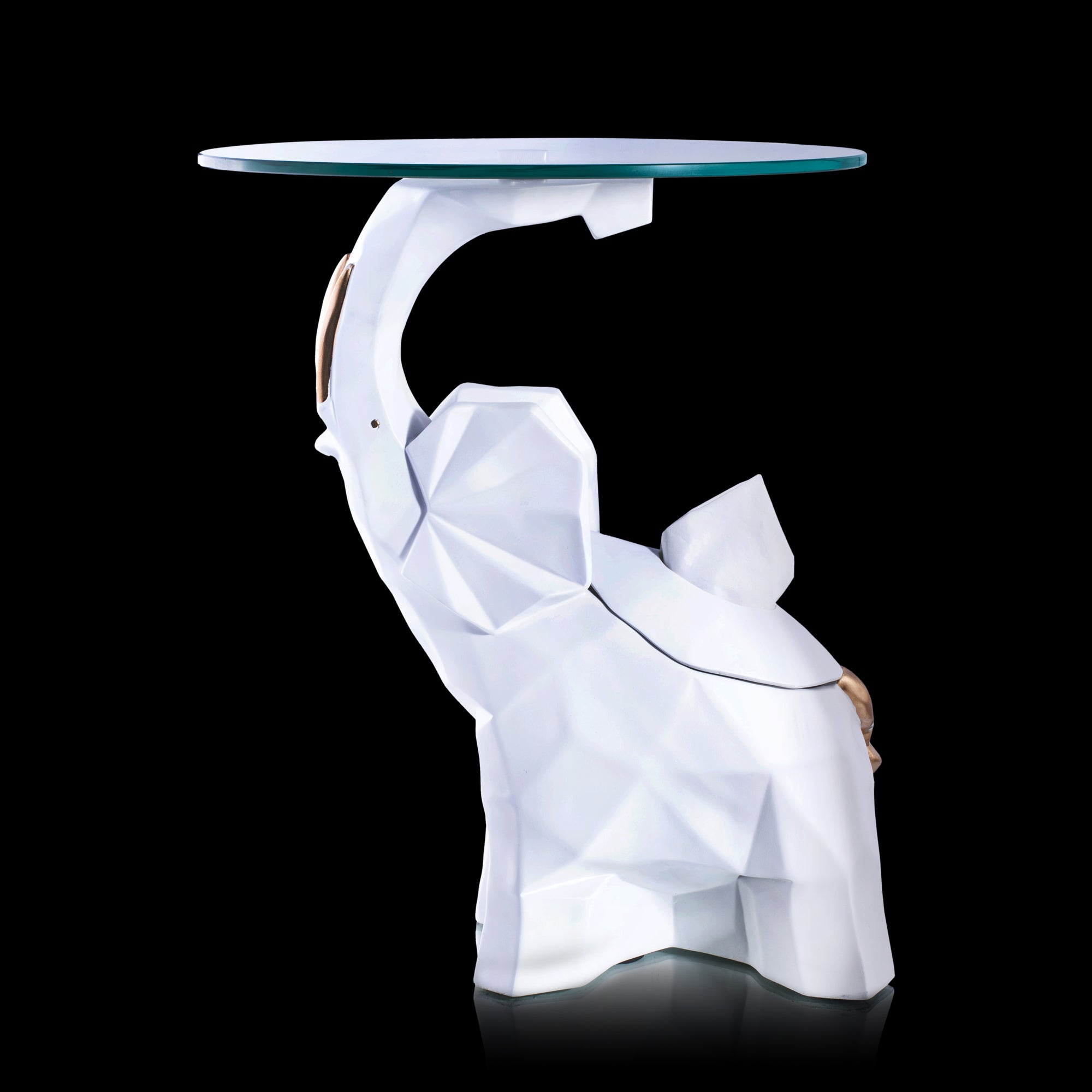 Majestic Elephant Side Table Decor