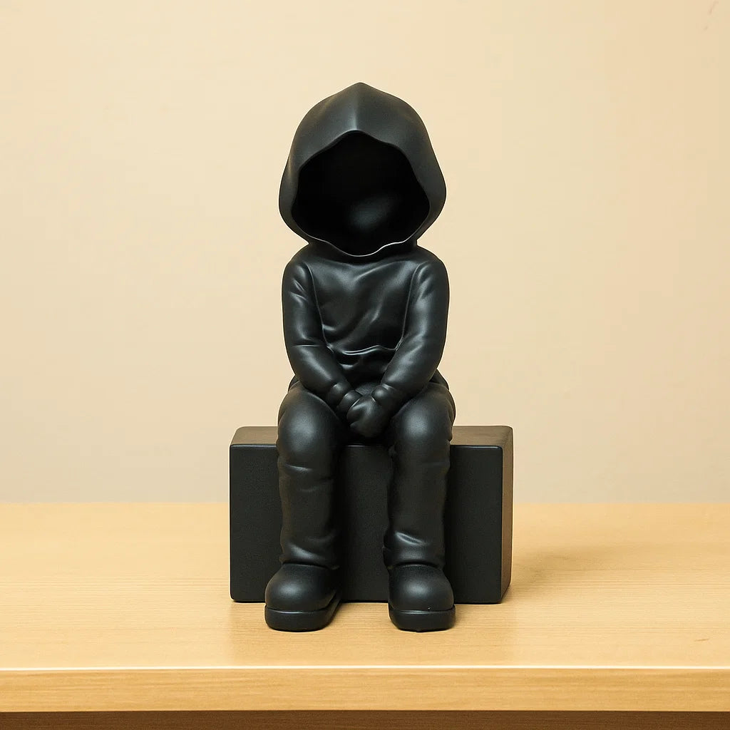 Casual Hoodie Man Sculpture