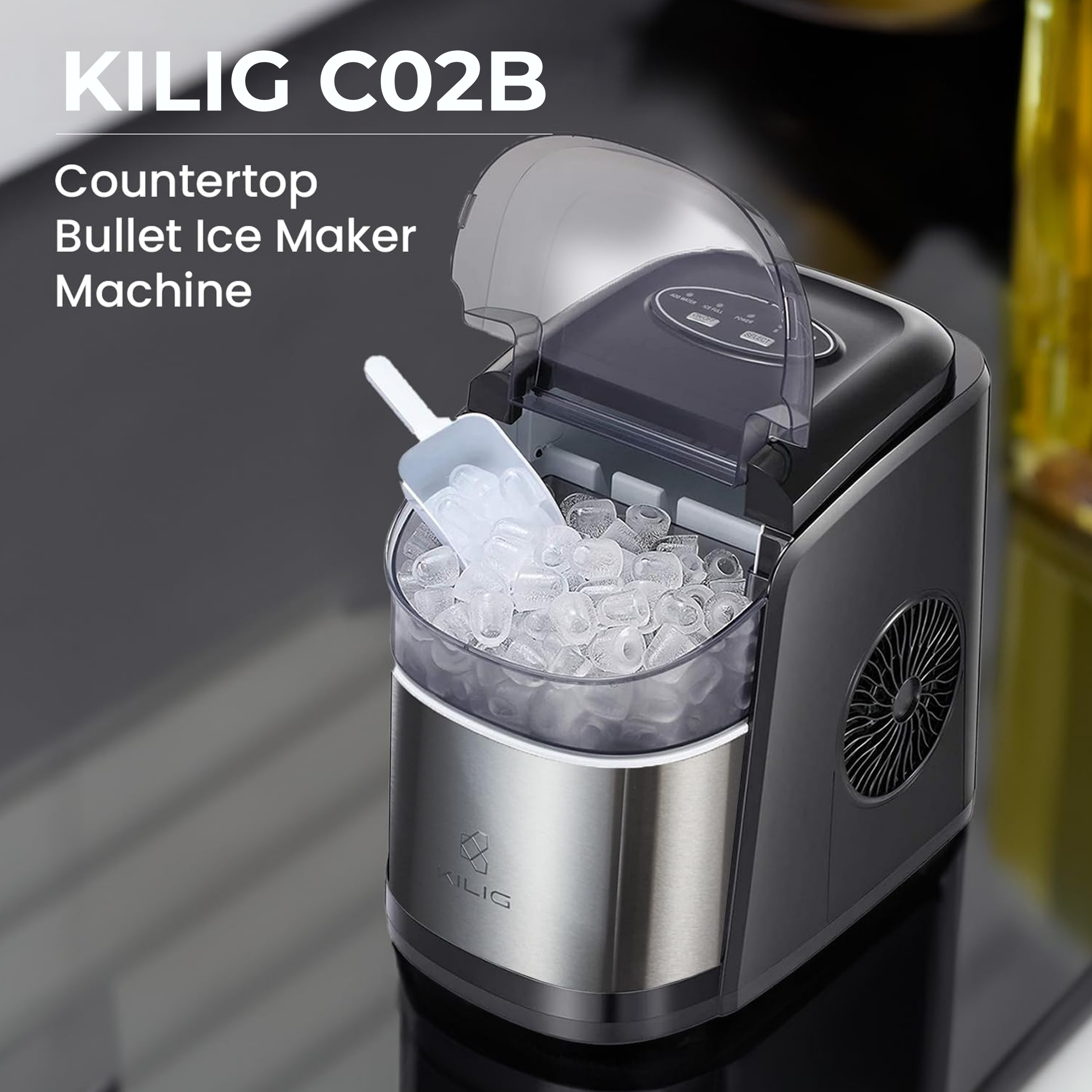 C02B Countertop Ice maker machine