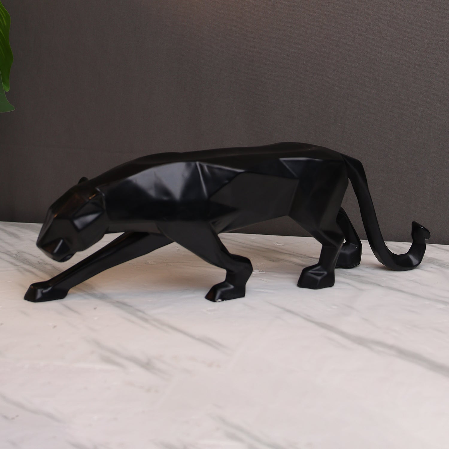 Bold Panther Bottle Sculpture