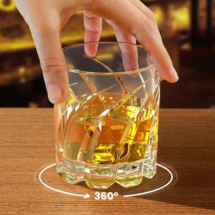 Rotatable Tumbler/Whiskey Glass - Set Of 6