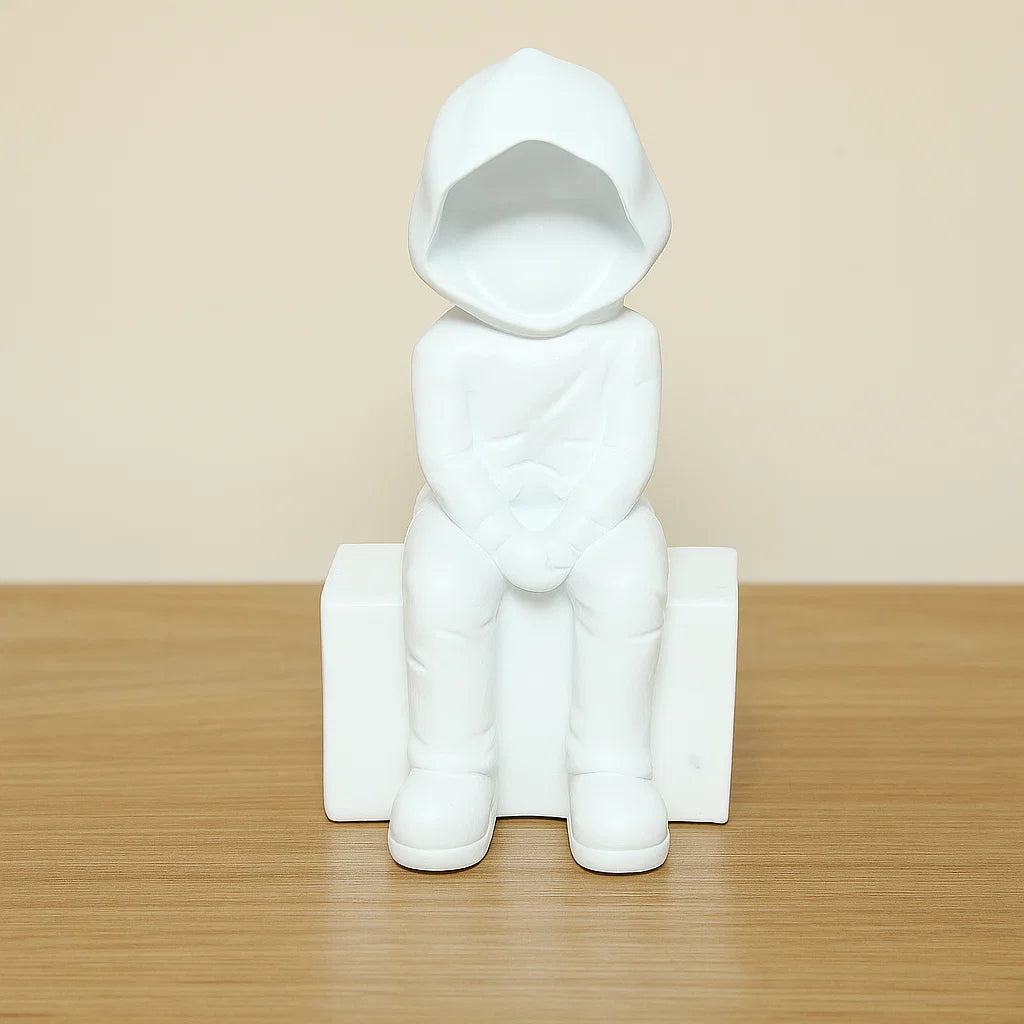 Casual Hoodie Man Sculpture