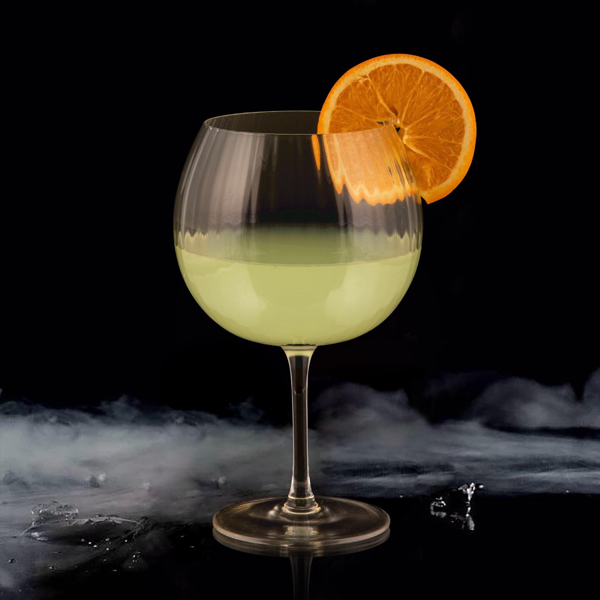 Striped Elegance Gin Goblet