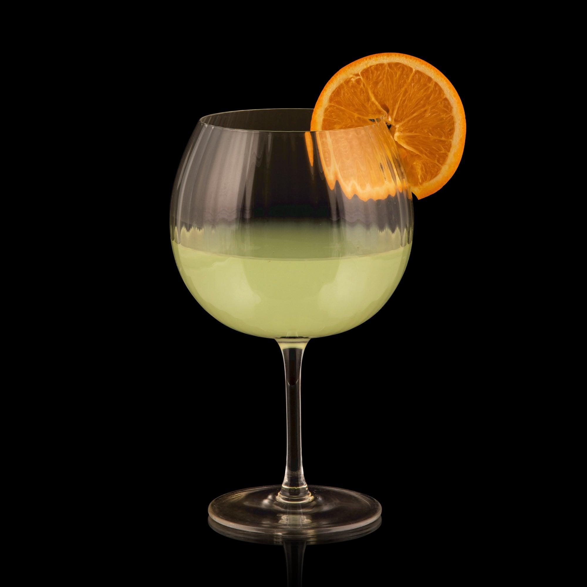 Striped Elegance Gin Goblet