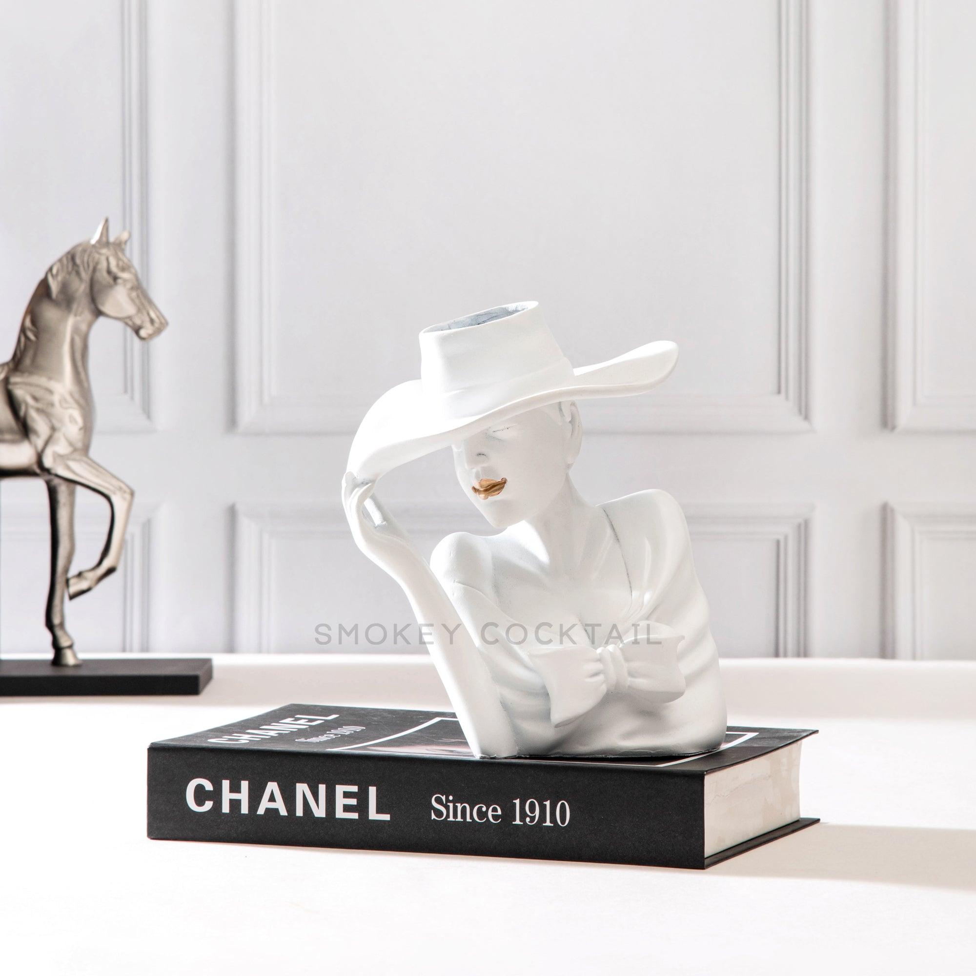 LADY HAT HANDMADE VASE