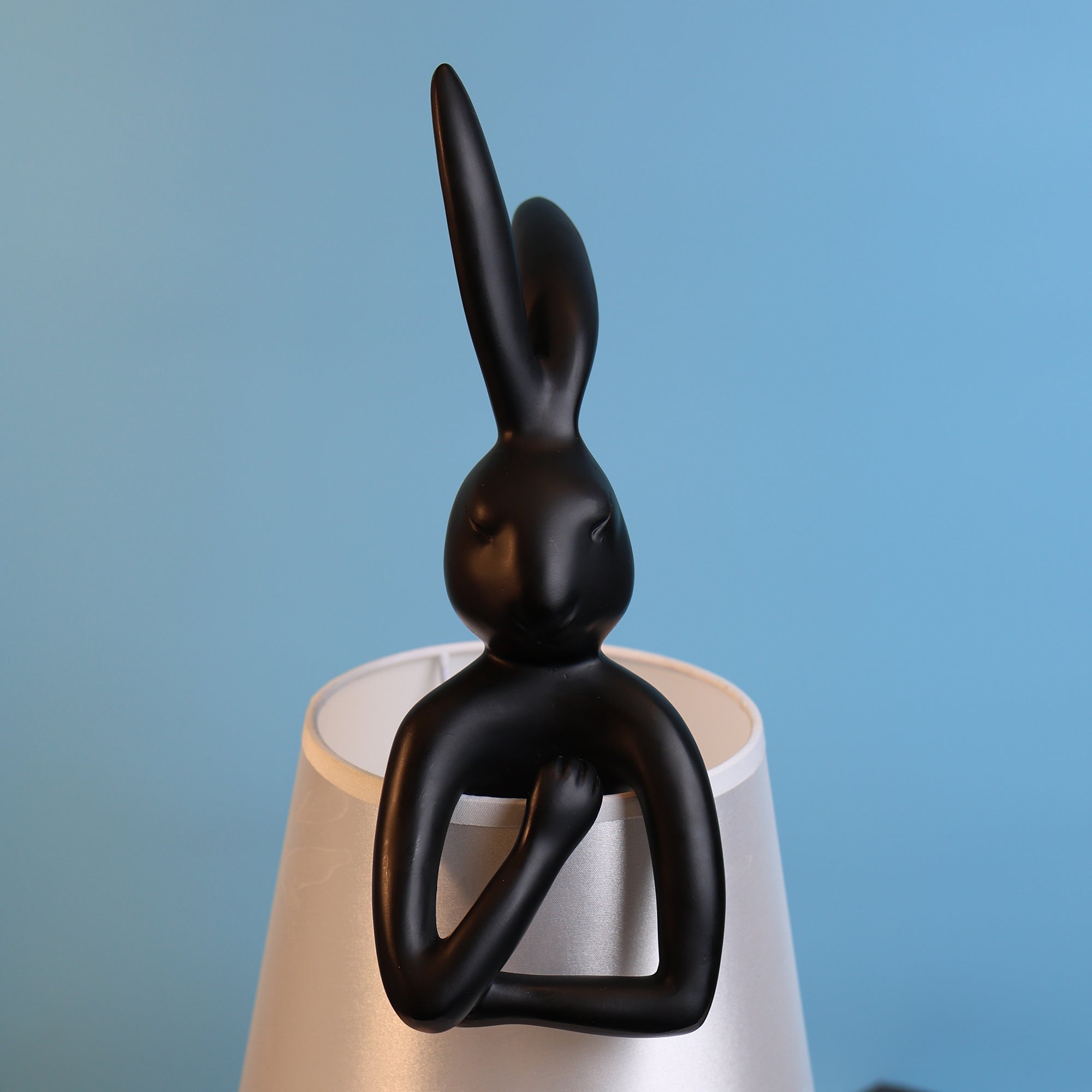 Whimsical rabbit table lamp