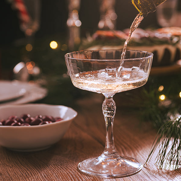 america's cocktail fizz crystal glass - set of 2 - made in italy