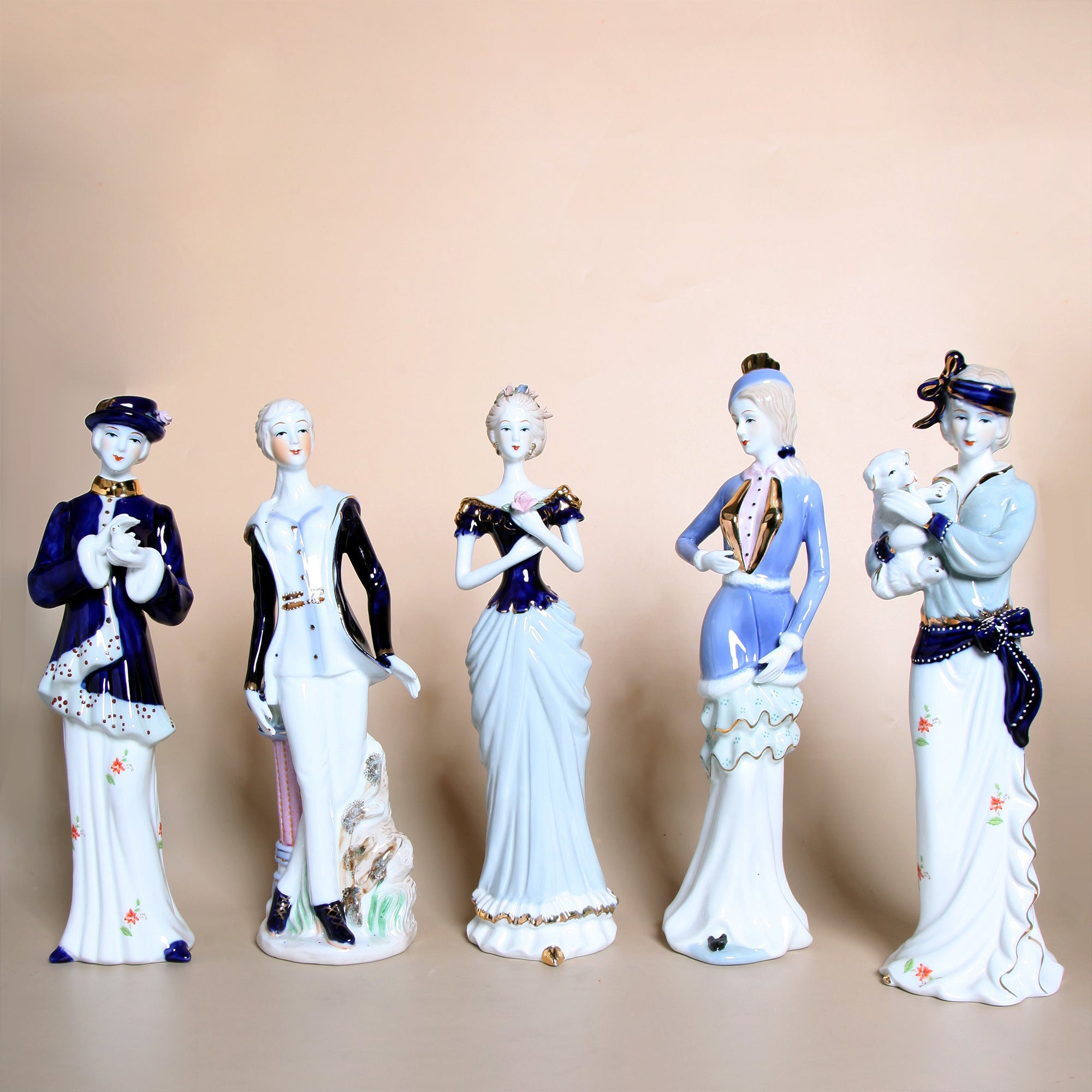 Victorian Lady Porcelain Sculpture