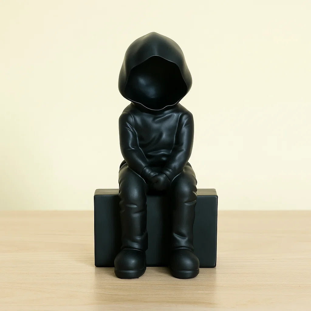 Casual Hoodie Man Sculpture