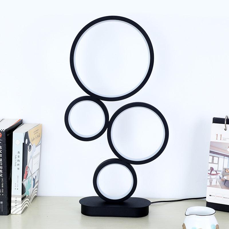 MODERN ROUND LED LAMP - Smokey Cocktail