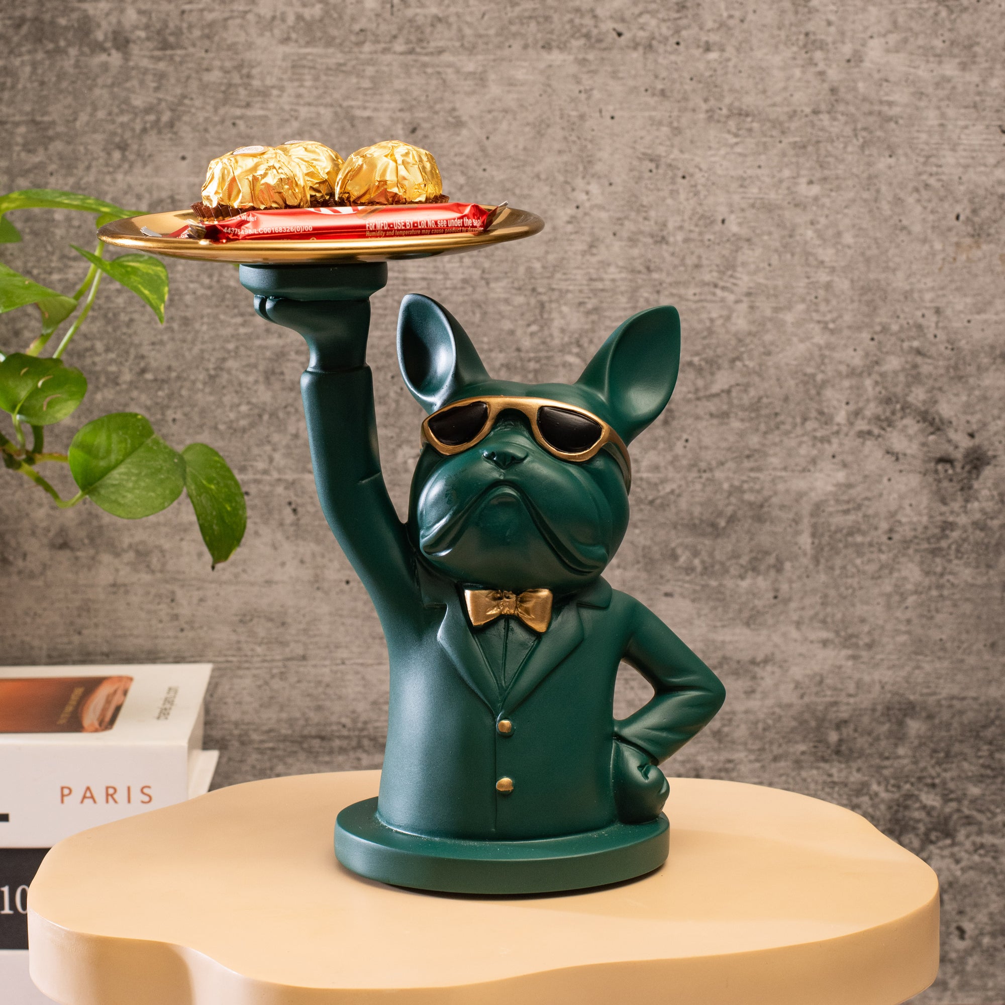 Cute Bulldog Statue Figurines