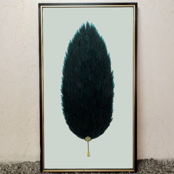 Feathered Extravagance: Ultra-Luxury Wall Decor
