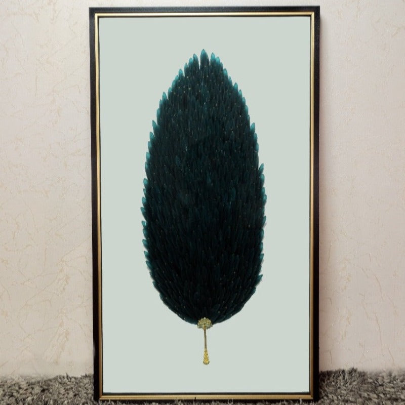 Feathered Extravagance: Ultra-Luxury Wall Decor