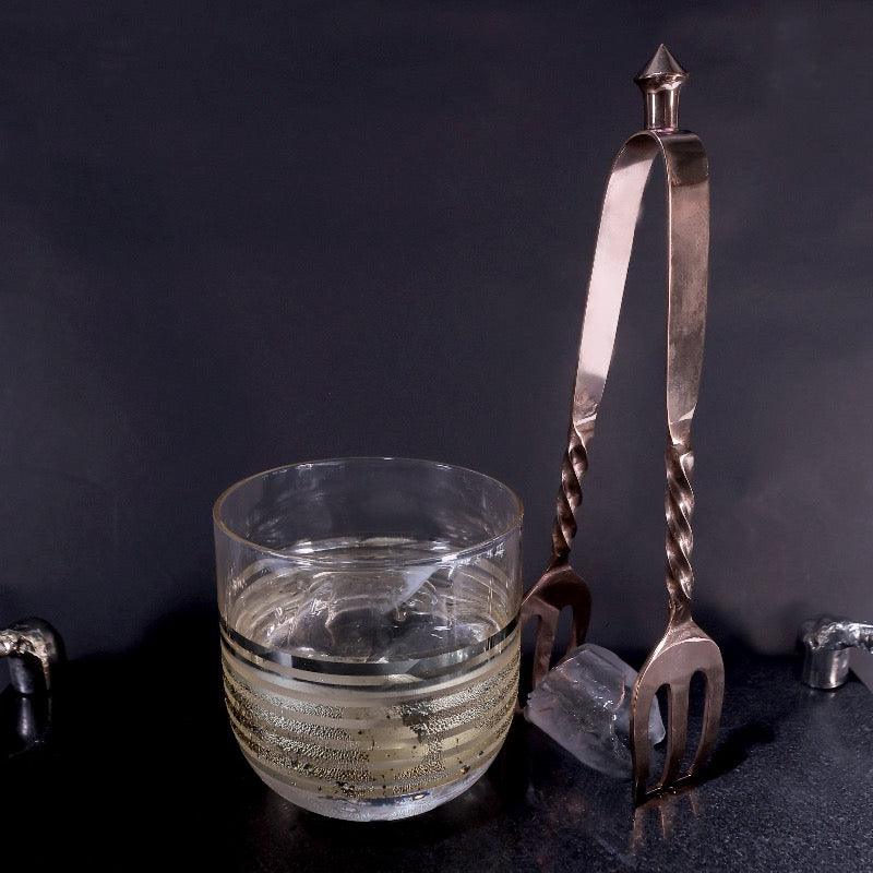 PREMIUM STEEL ICE TONG - Smokey Cocktail