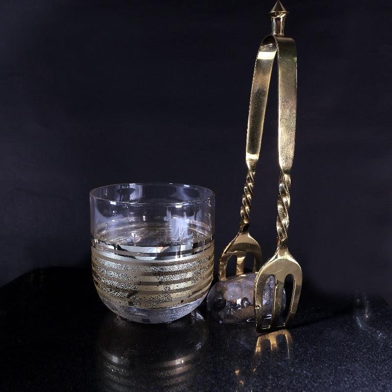 PREMIUM STEEL ICE TONG - Smokey Cocktail