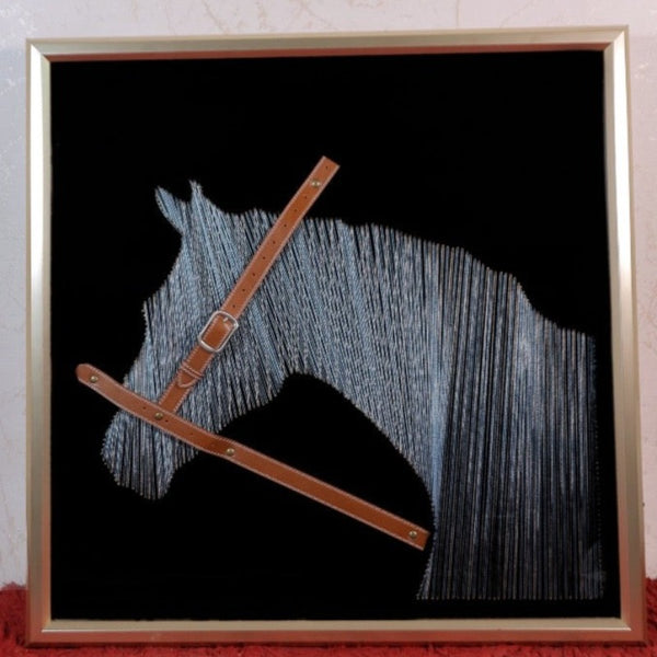 STRING ART HORSE WALL DECOR - HAND MADE