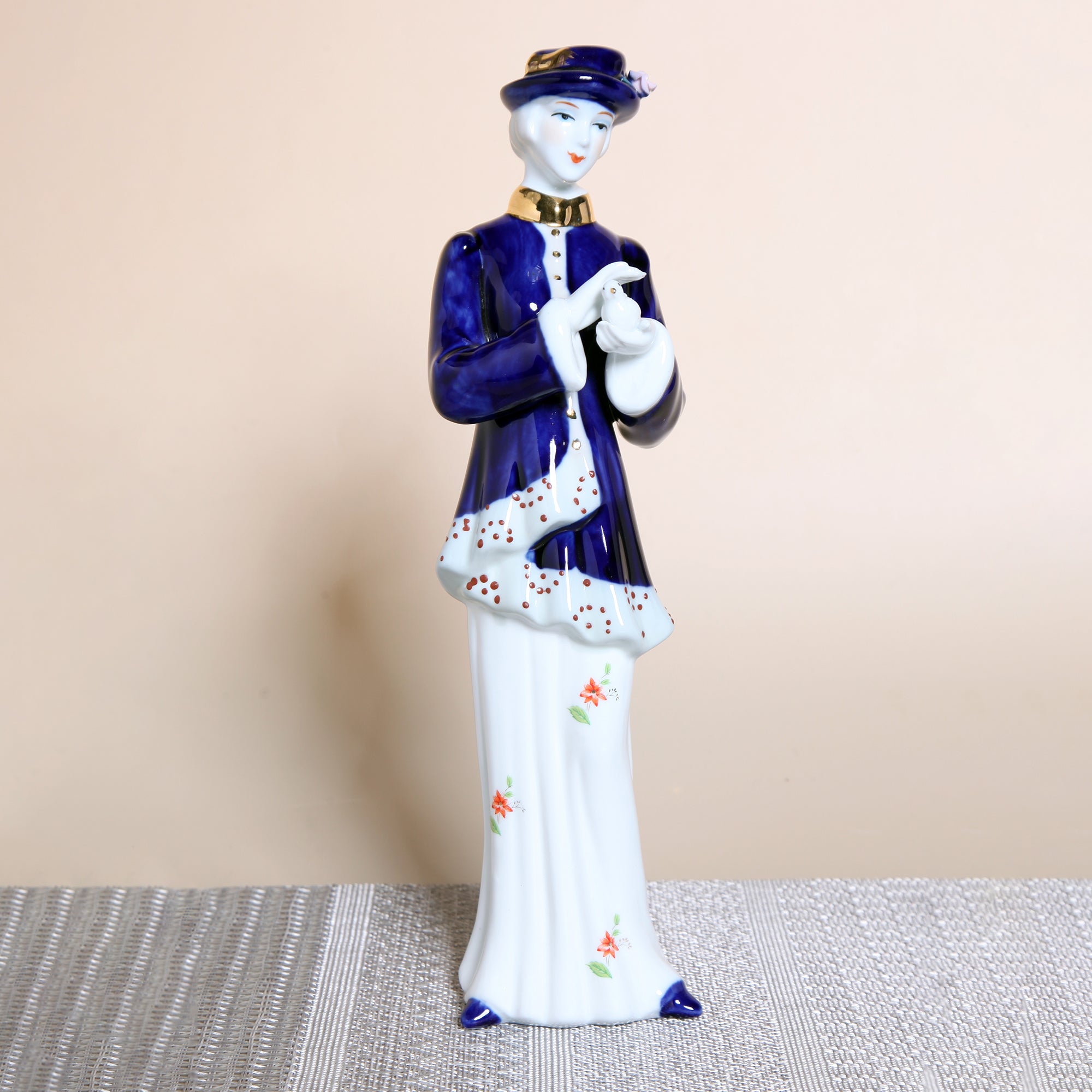Victorian Lady Porcelain Sculpture