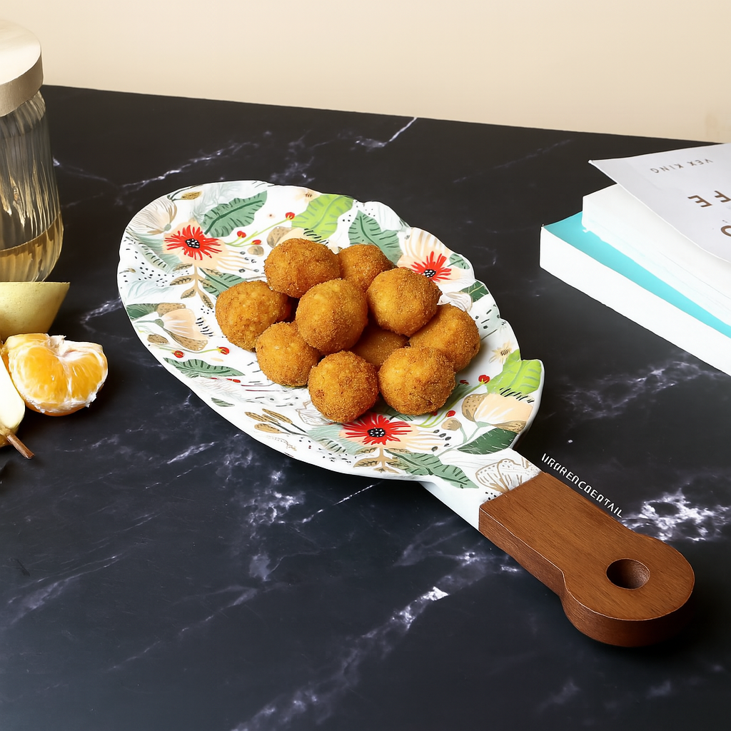 Floral Serving Platter