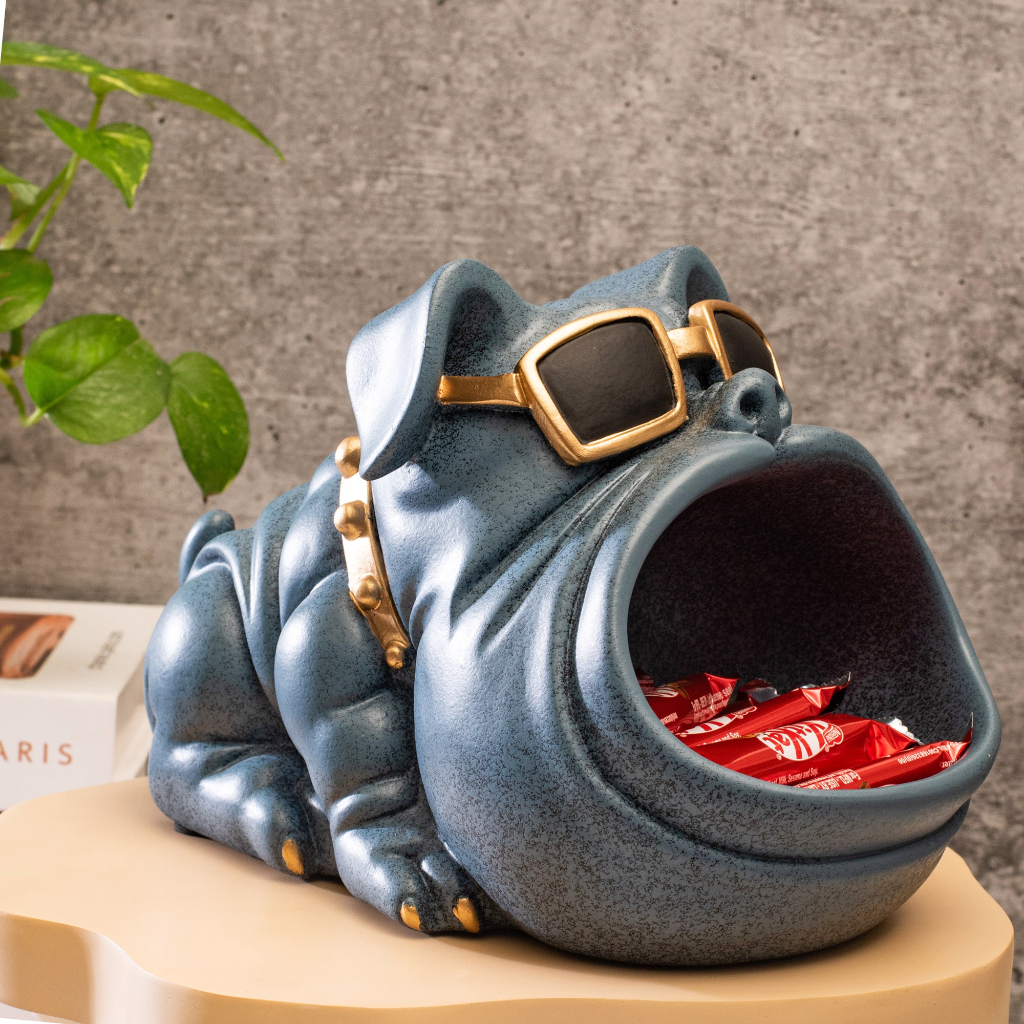 Open Mouth Bulldog Figurine