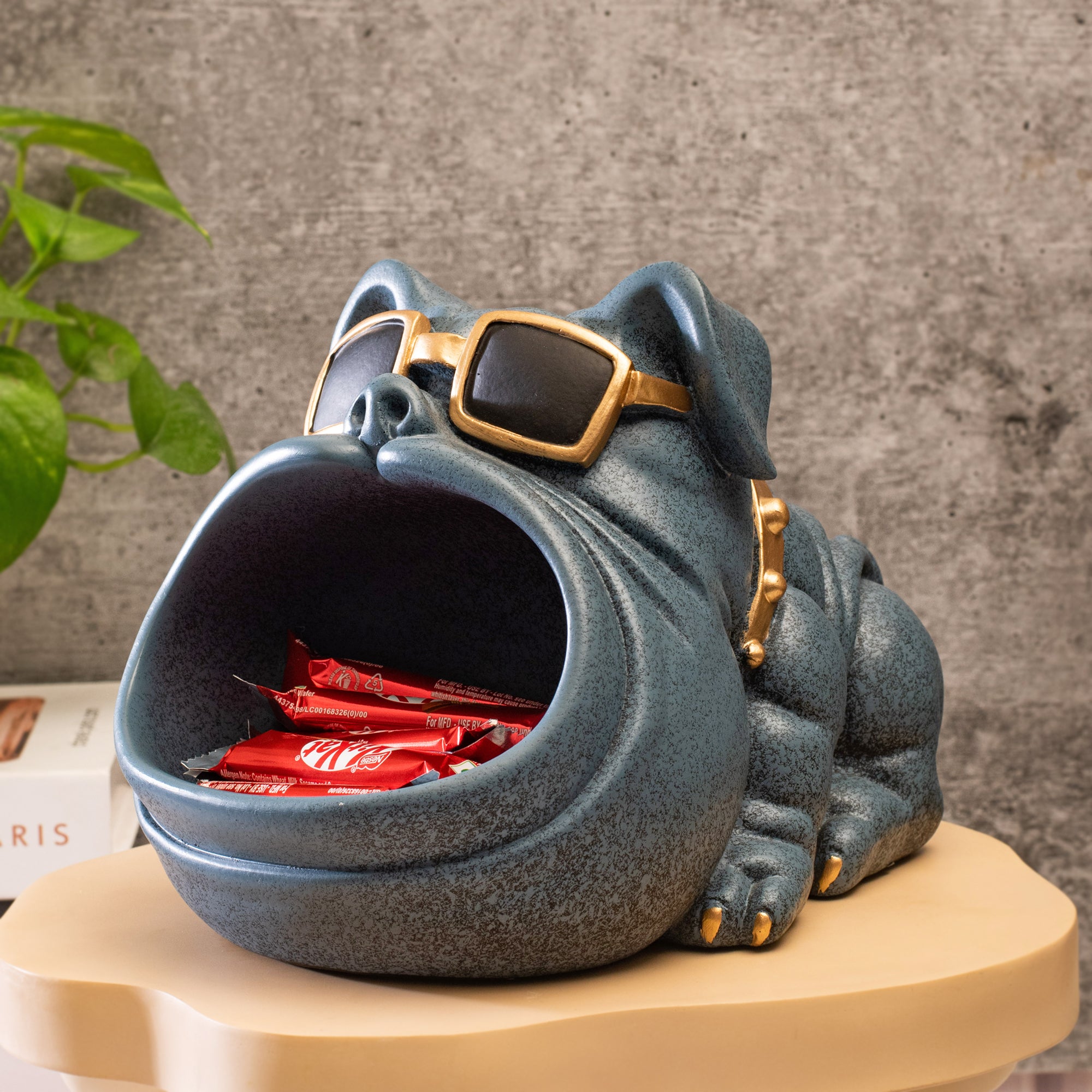 Open Mouth Bulldog Figurine