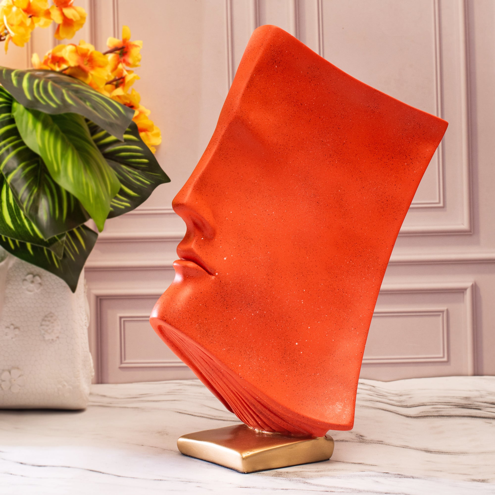 Book-Face Abstract Sculpture