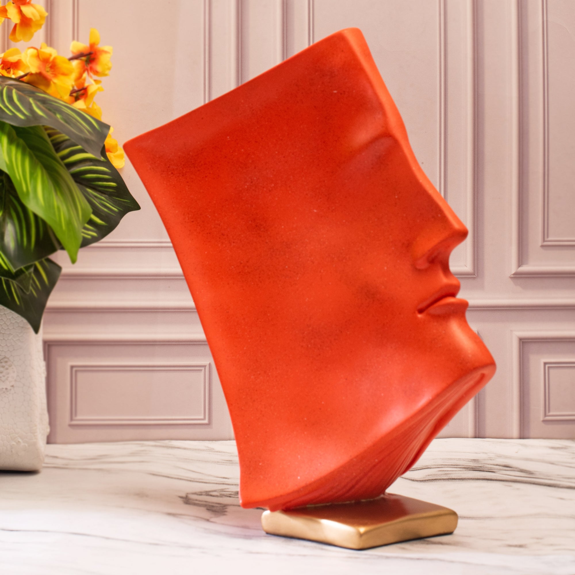 Book-Face Abstract Sculpture