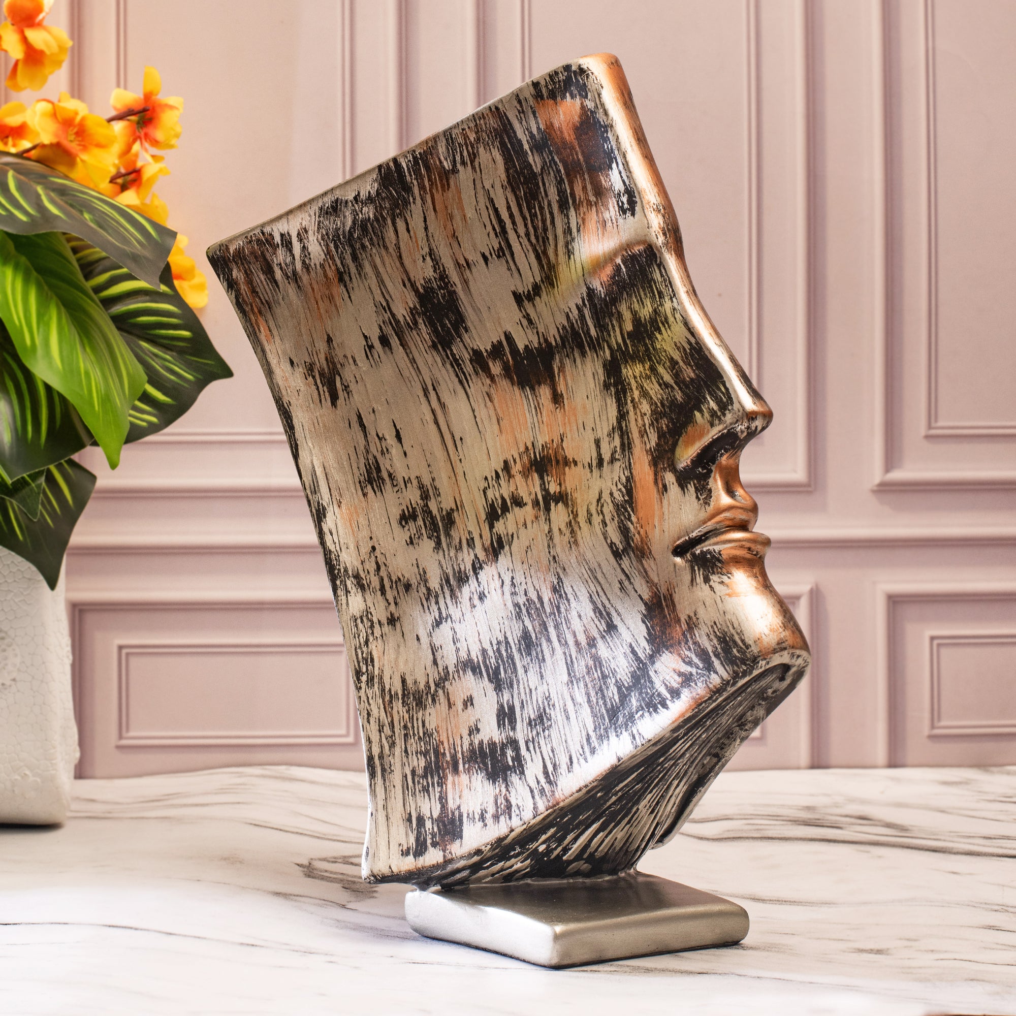 Book-Face Abstract Sculpture