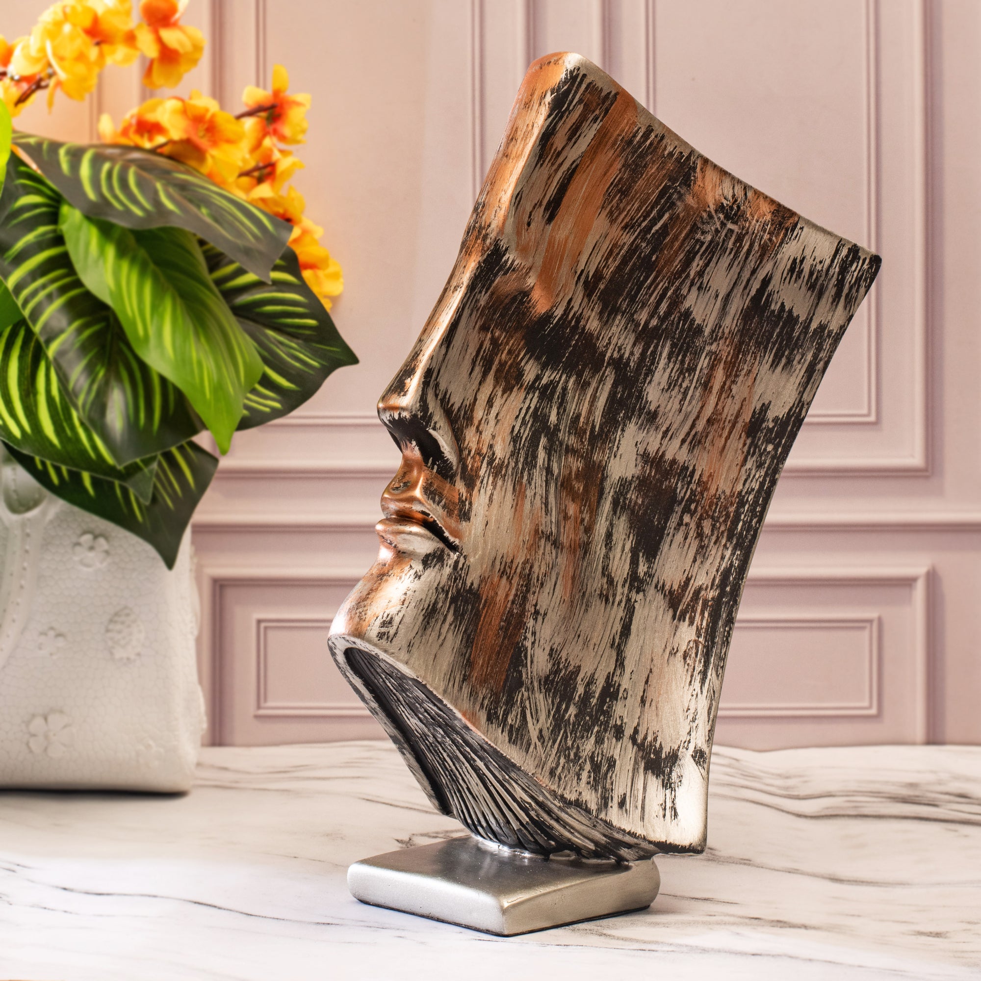 Book-Face Abstract Sculpture