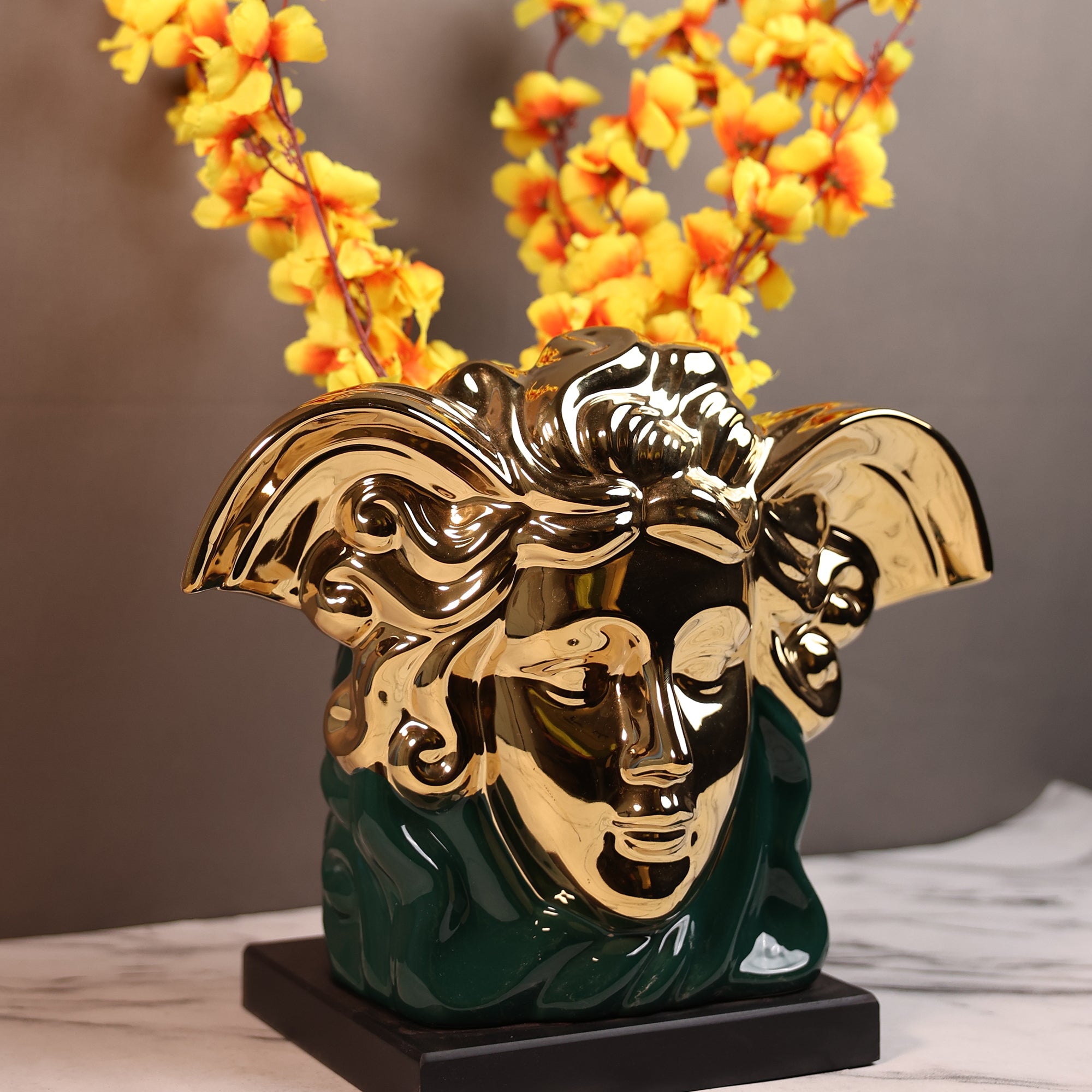 Medusa Face Décor & Vase