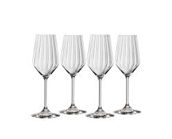 CRYSTAL FLUTE GLASS - SET OF 4 - MADE IN GERMANY - Smokey Cocktail