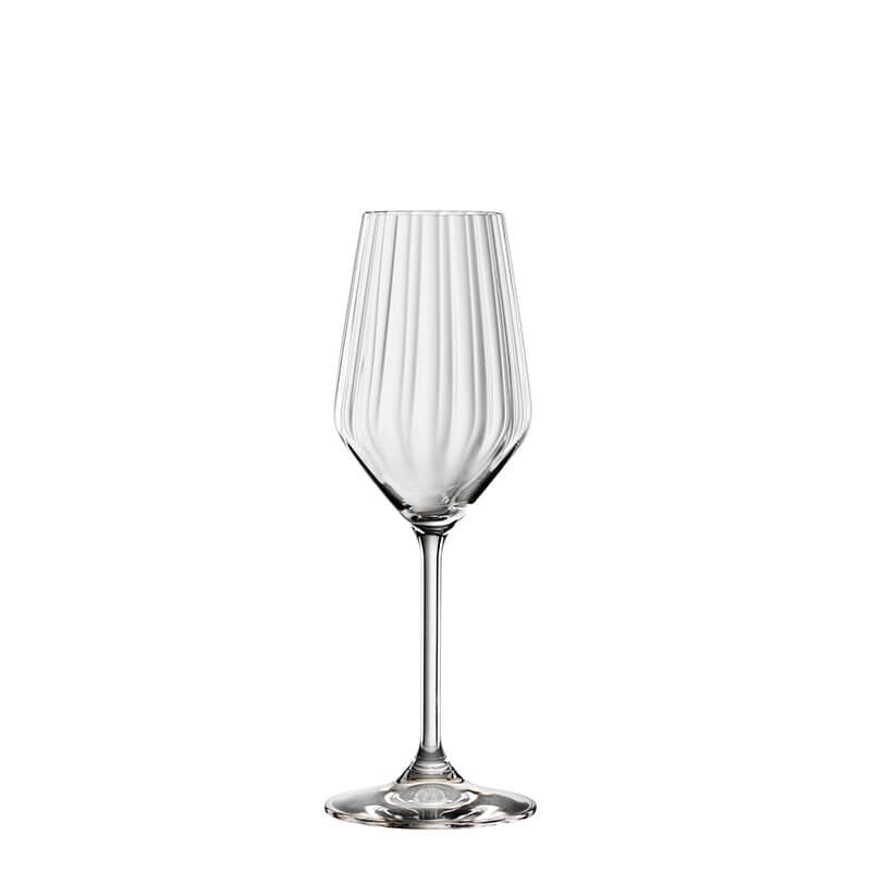 CRYSTAL FLUTE GLASS - SET OF 4 - MADE IN GERMANY - Smokey Cocktail