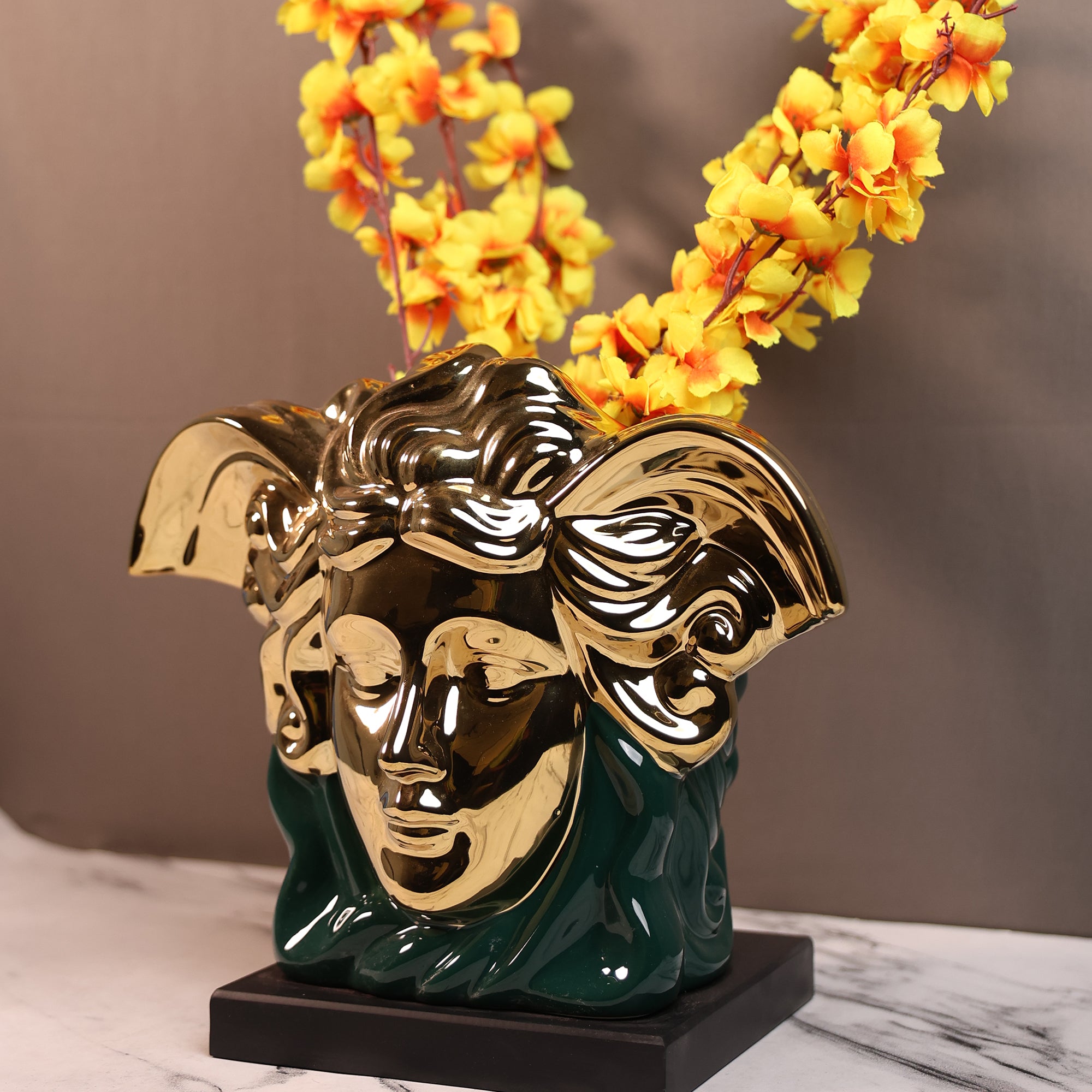 Medusa Face Décor & Vase